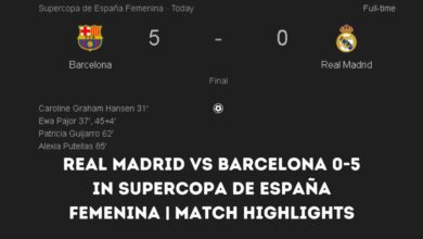 Real Madrid vs Barcelona 0-5 in Supercopa de España Femenina | Match Highlights