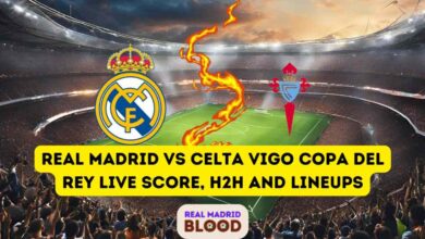 Real Madrid vs Celta Vigo Copa del Rey live score, H2H and lineups