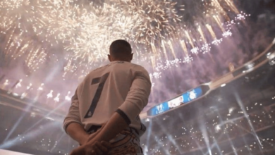 Cristiano Ronaldo mid-freeze frame in 4K – a jaw-dropping wallpaper for computer or tablet screens.