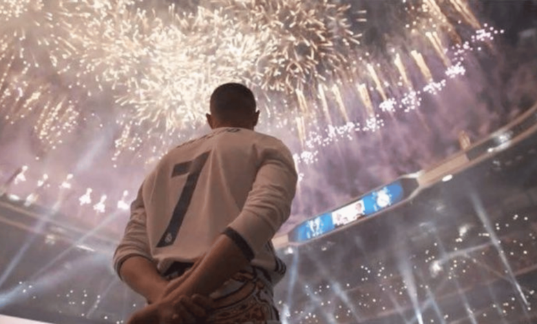 Cristiano Ronaldo mid-freeze frame in 4K – a jaw-dropping wallpaper for computer or tablet screens.