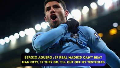 Sergio Aguero : If Real Madrid can't beat Man City, if they do, I'll cut off my testicles